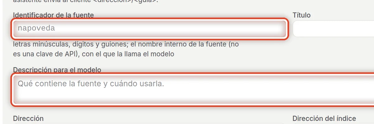 De cerca: Identificador y descripción