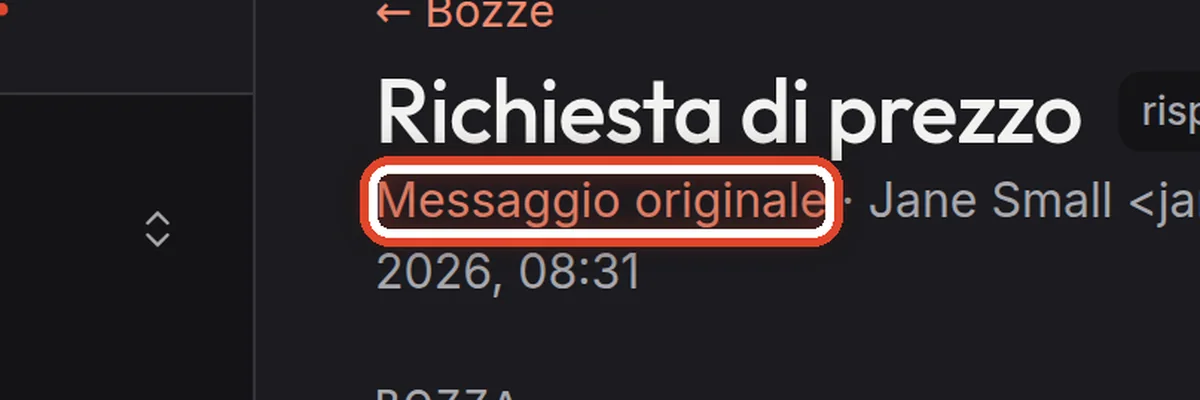 Da vicino – Guarda il messaggio originale