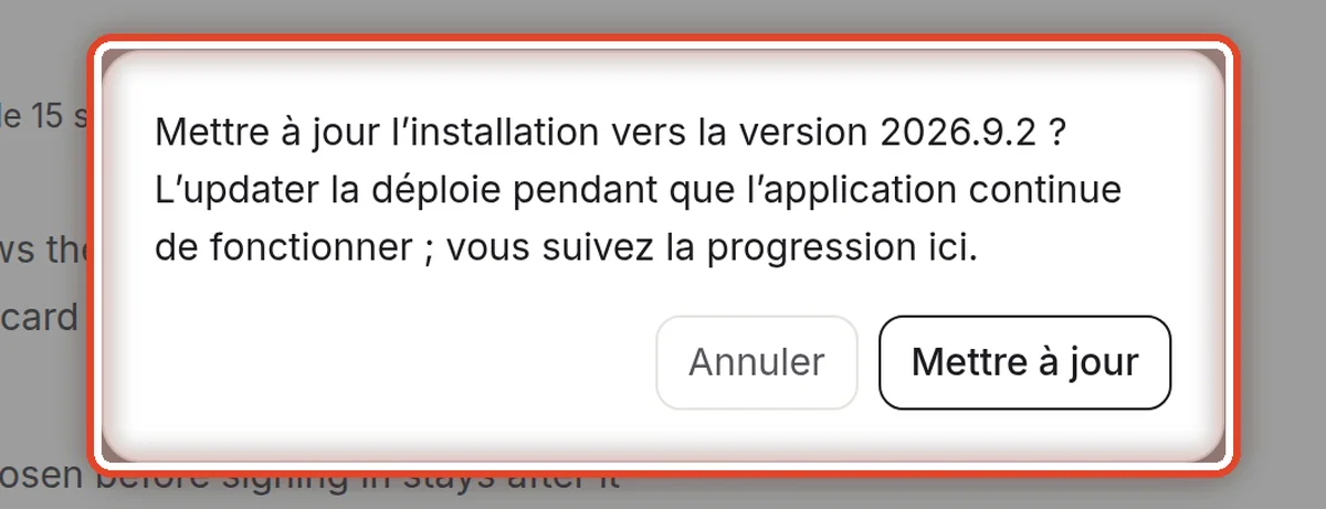 Gros plan – Confirmer