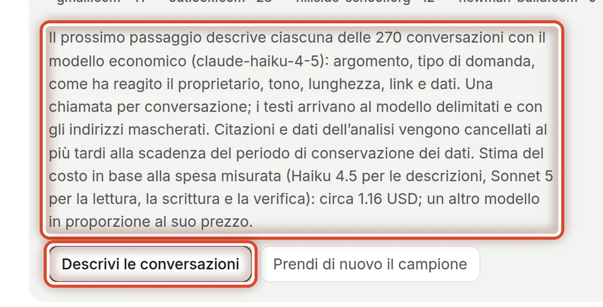 Da vicino – Fai descrivere le conversazioni