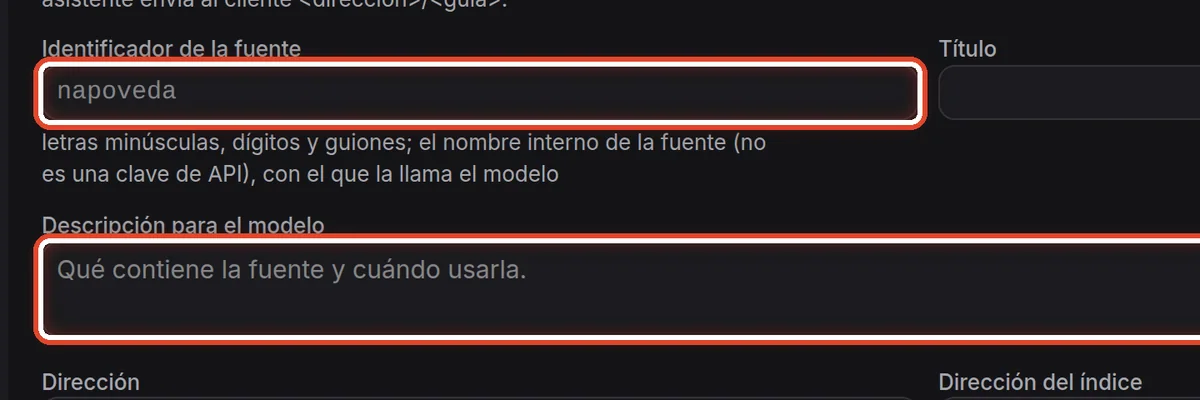 De cerca: Identificador y descripción
