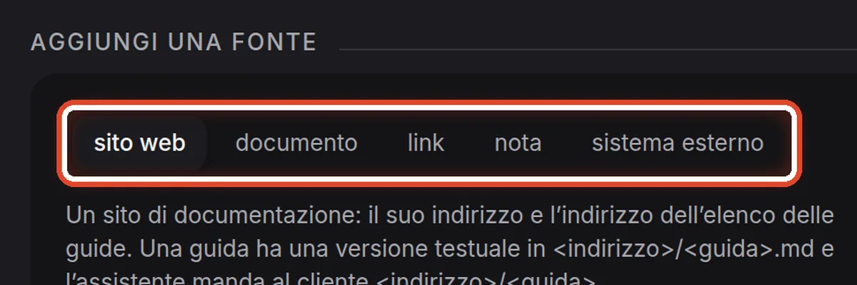 Da vicino – Aggiungere una fonte: il tipo