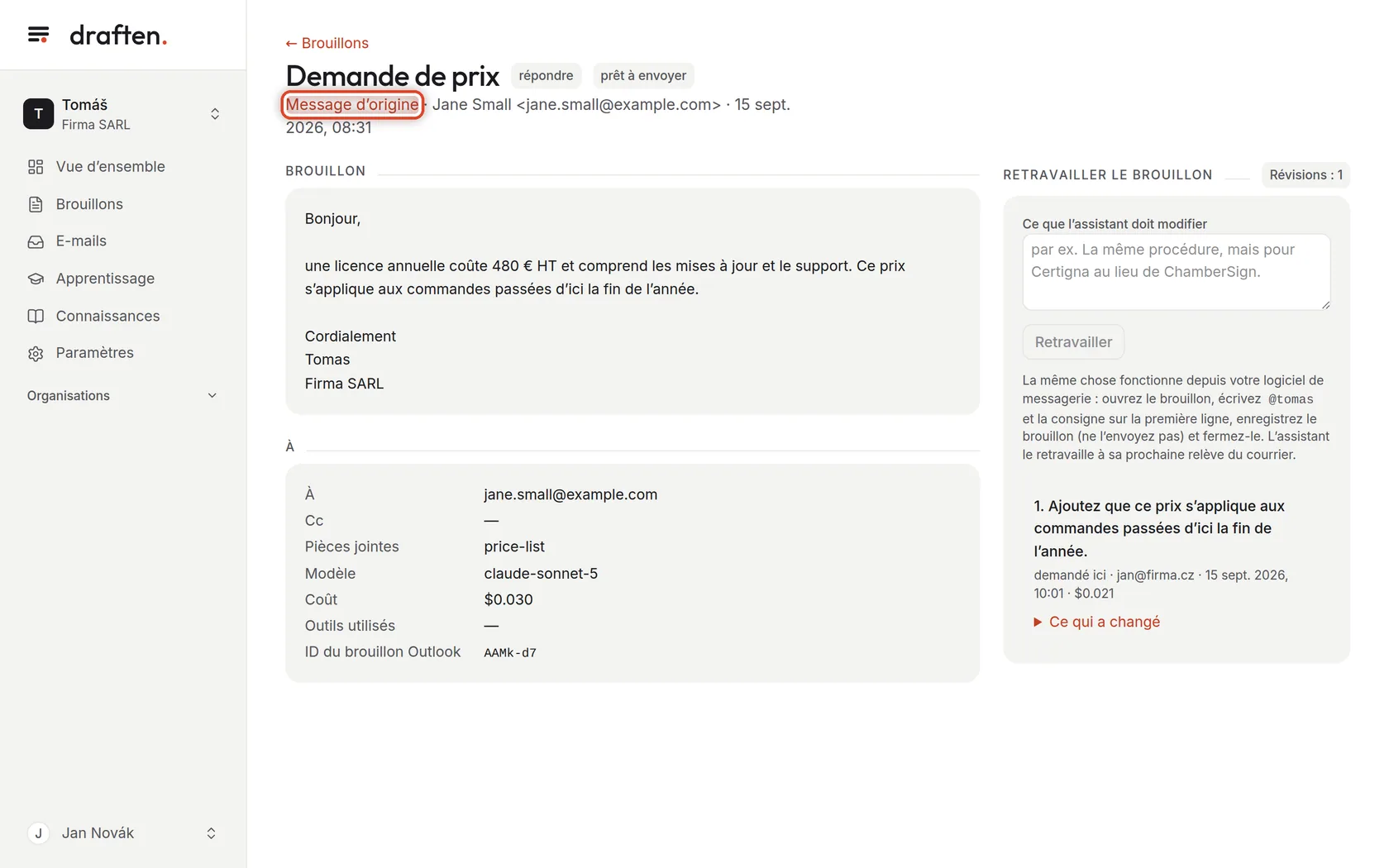 Capture d’écran de l’étape 6