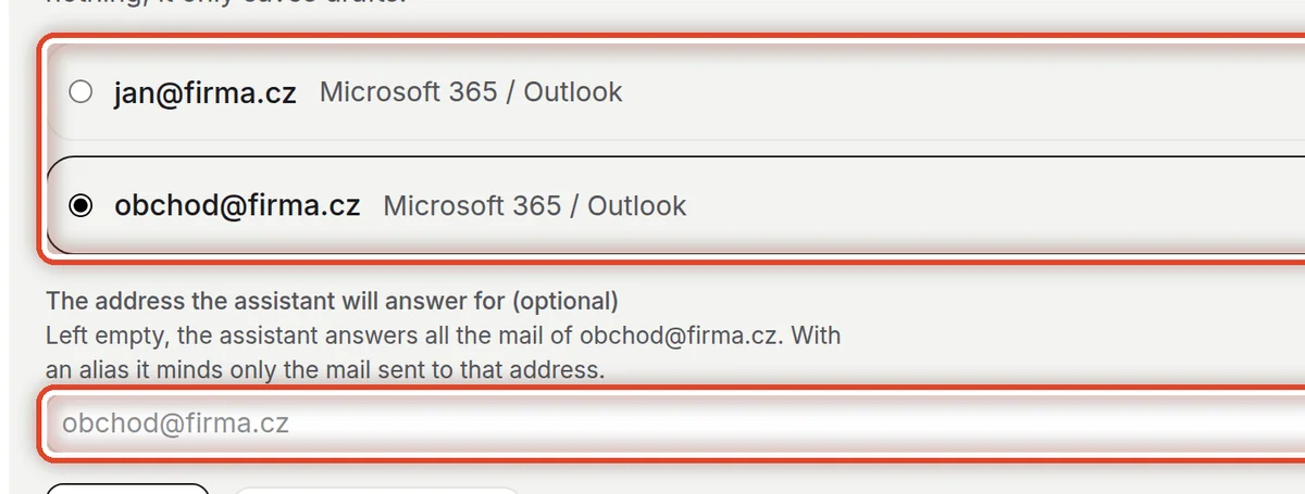 Close up — Choose the mailbox