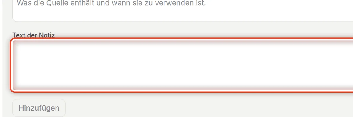 Nahaufnahme – Notiz: eine kurze Angabe