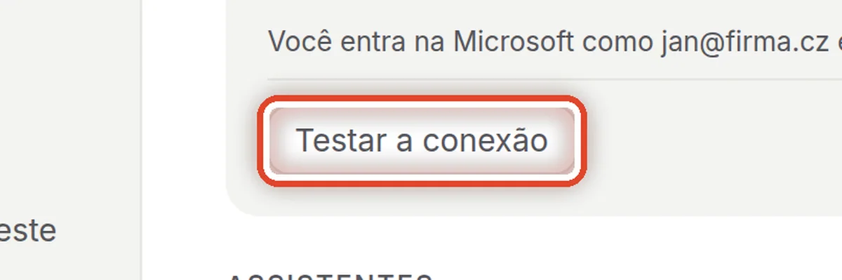 De perto – Testar a conexão