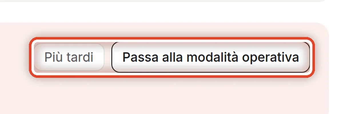 Da vicino – Passa alla modalità operativa