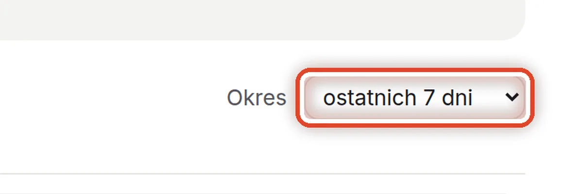 Zbliżenie – Wybierz okres