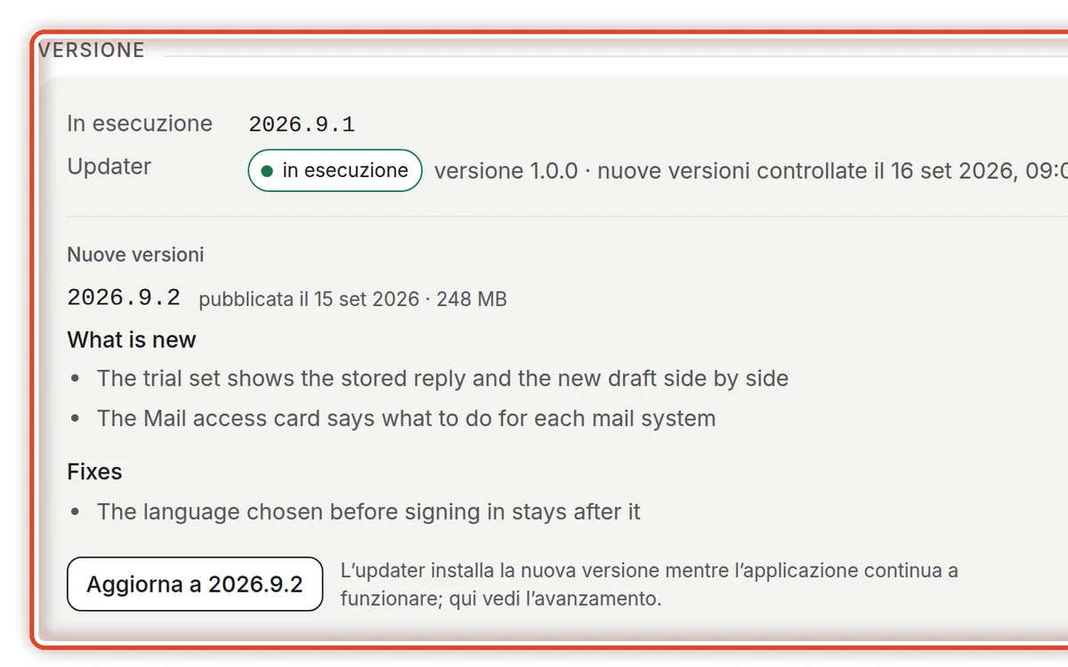 Da vicino – Apri la pagina Installazione