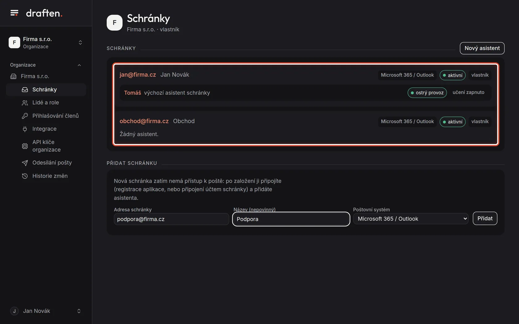 Snímek obrazovky ke kroku 1