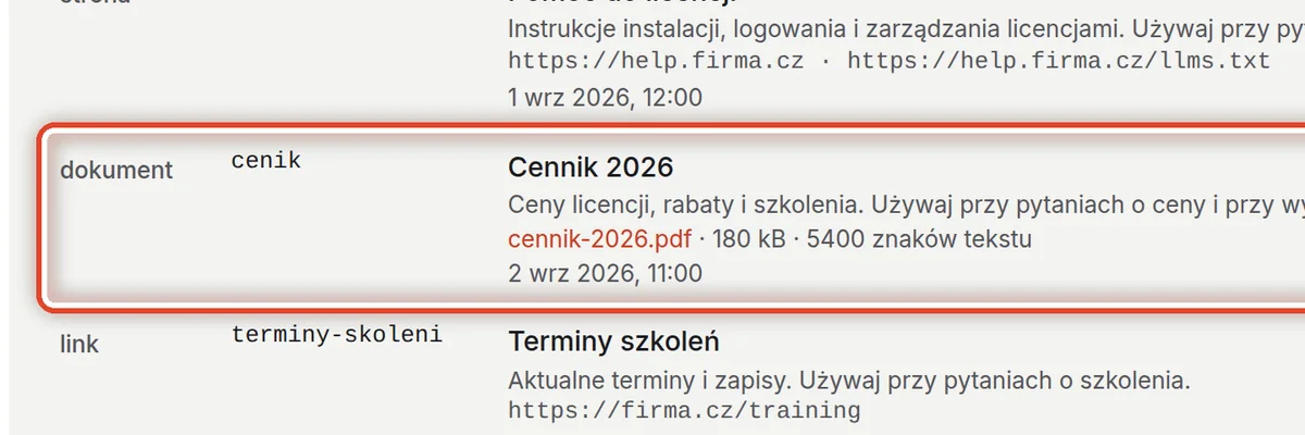 Zbliżenie – Jedno źródło