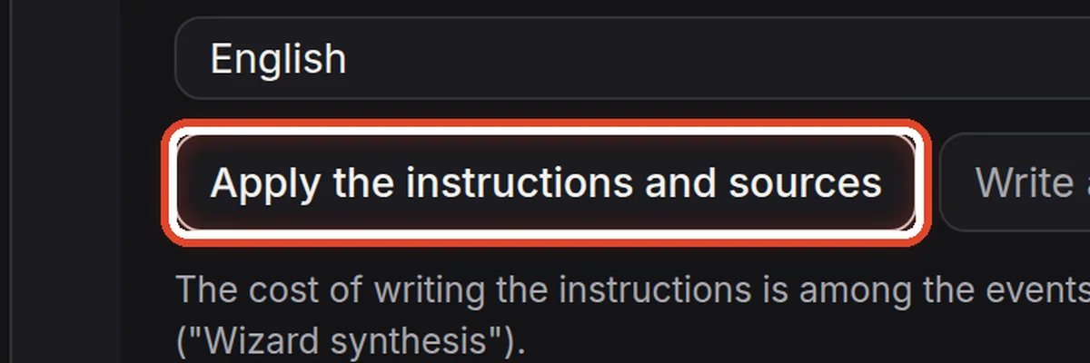 Close up — Apply the new instructions