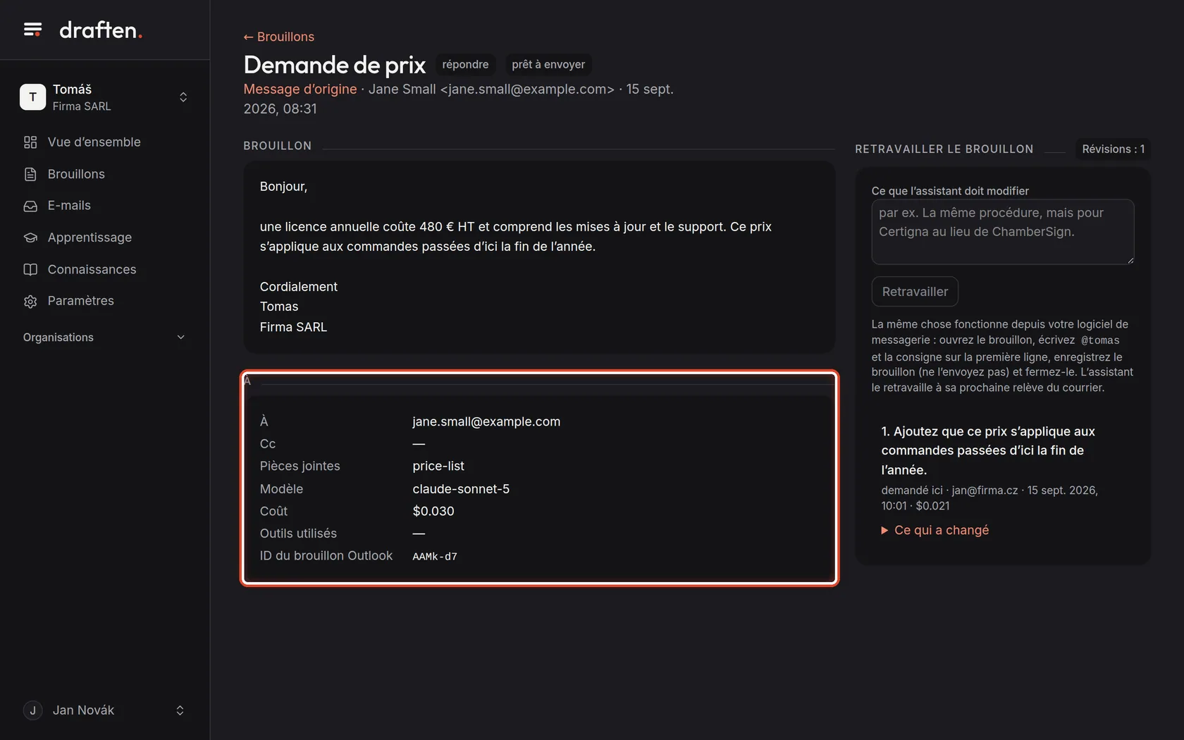 Capture d’écran de l’étape 5