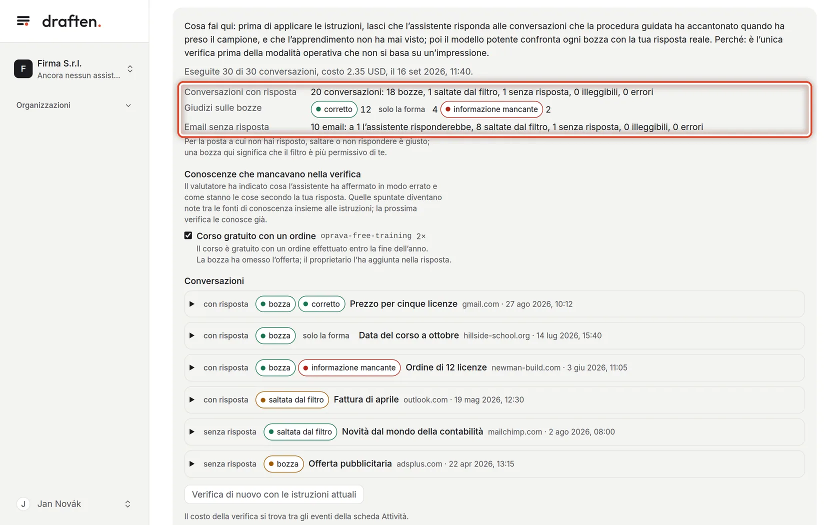 Screenshot del passo 16