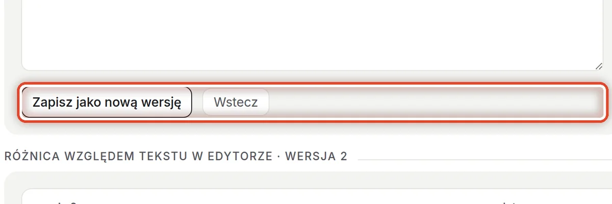 Zbliżenie – Zapisz nową wersję