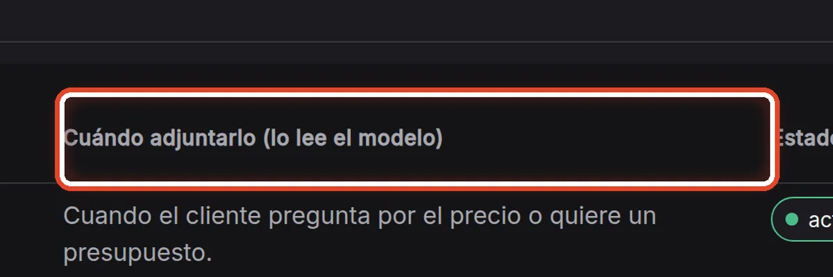 De cerca: Cuándo adjuntarlo