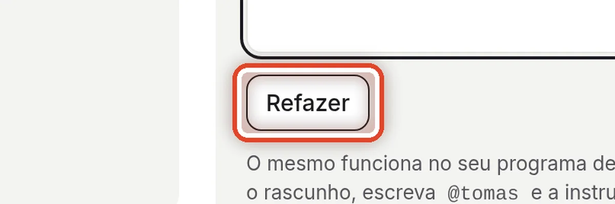 De perto – Mande refazer o rascunho