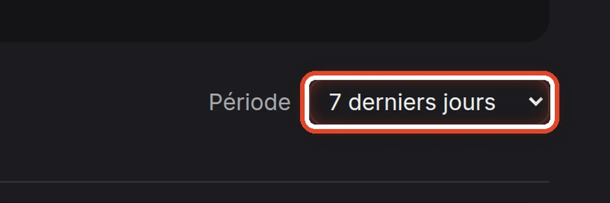 Gros plan – Choisir la période