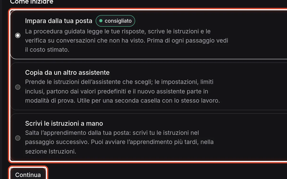 Da vicino – Scegli come iniziare