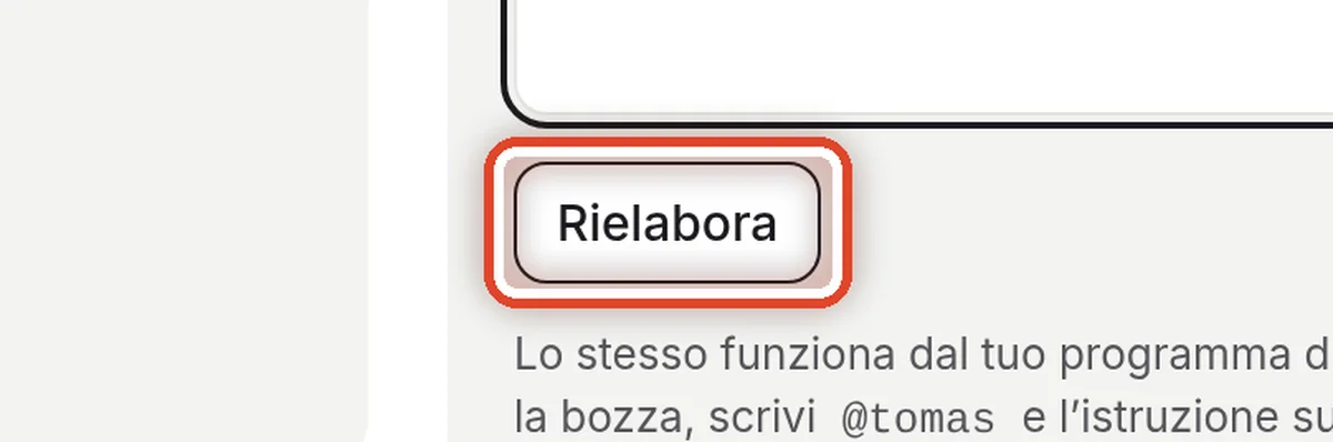 Da vicino – Fai rielaborare la bozza