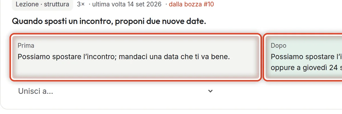 Da vicino – Prima e dopo