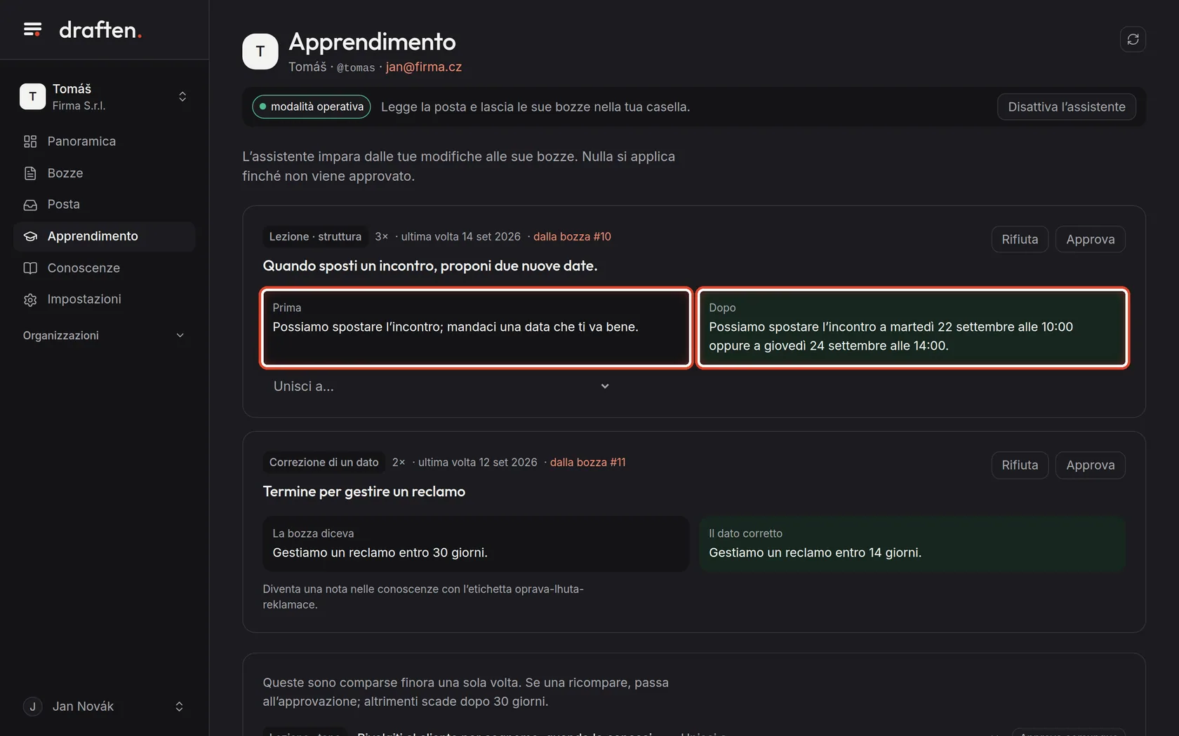 Screenshot del passo 2
