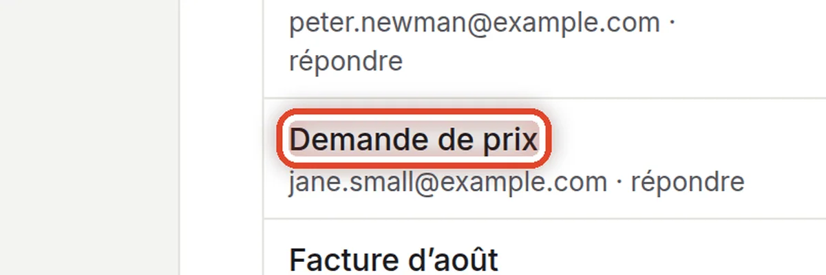 Gros plan – Ouvrir un brouillon