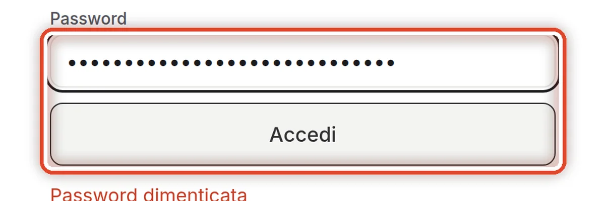 Da vicino – Oppure inserisci la password