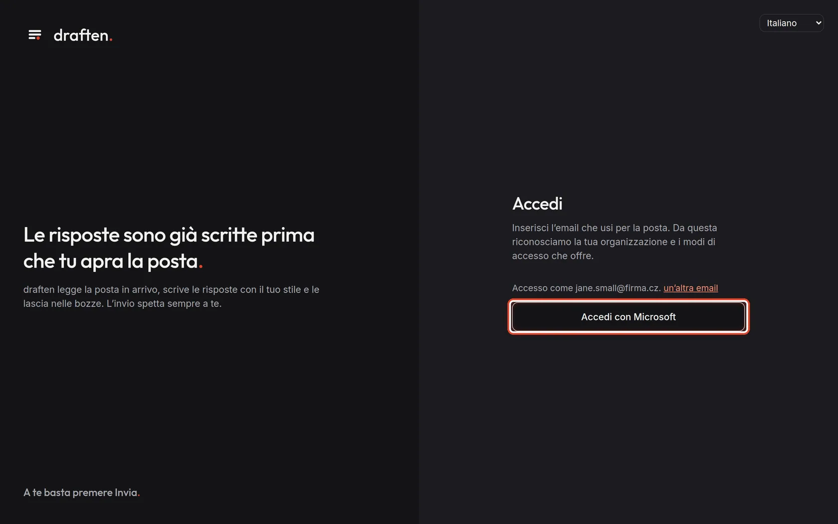 Screenshot del passo 3
