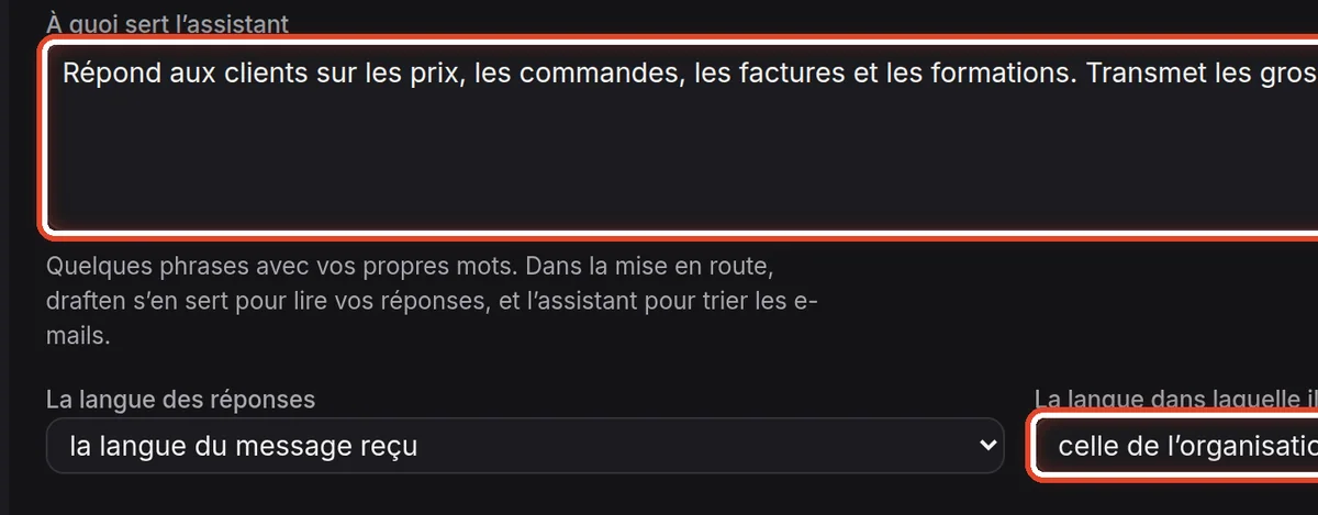 Gros plan – Dire à quoi il sert