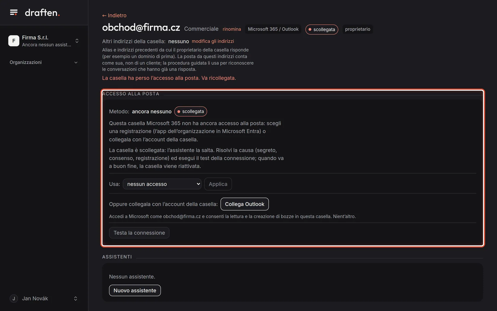 Screenshot del passo 3