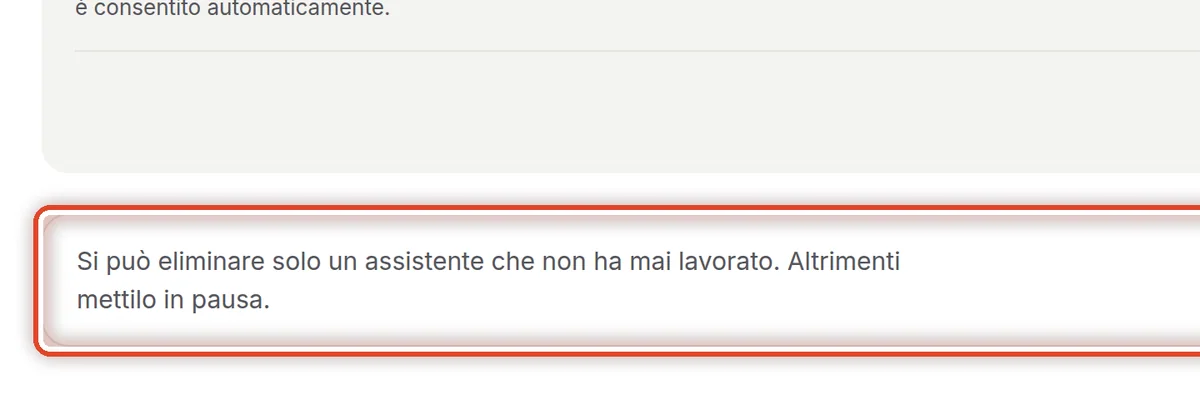Da vicino – Eliminare l’assistente