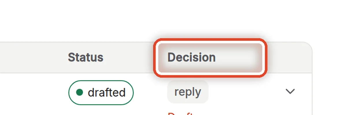 Close up — The assistant's decision