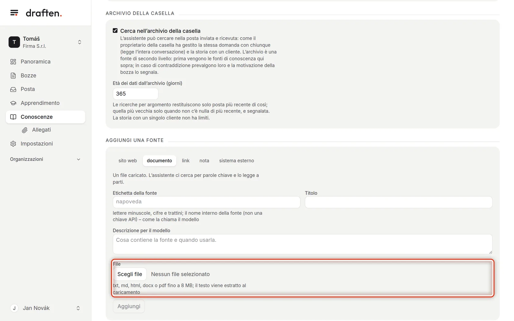 Screenshot del passo 8