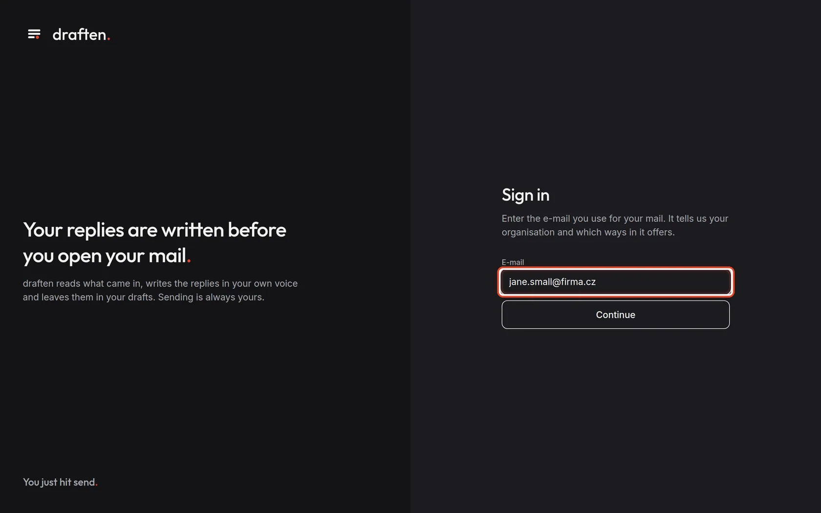 Screenshot for step 1