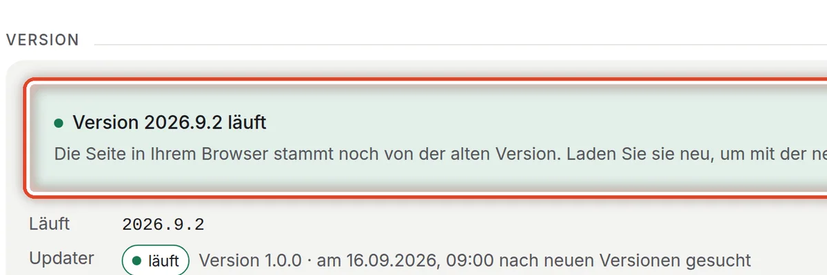 Nahaufnahme – Die neue Version laden