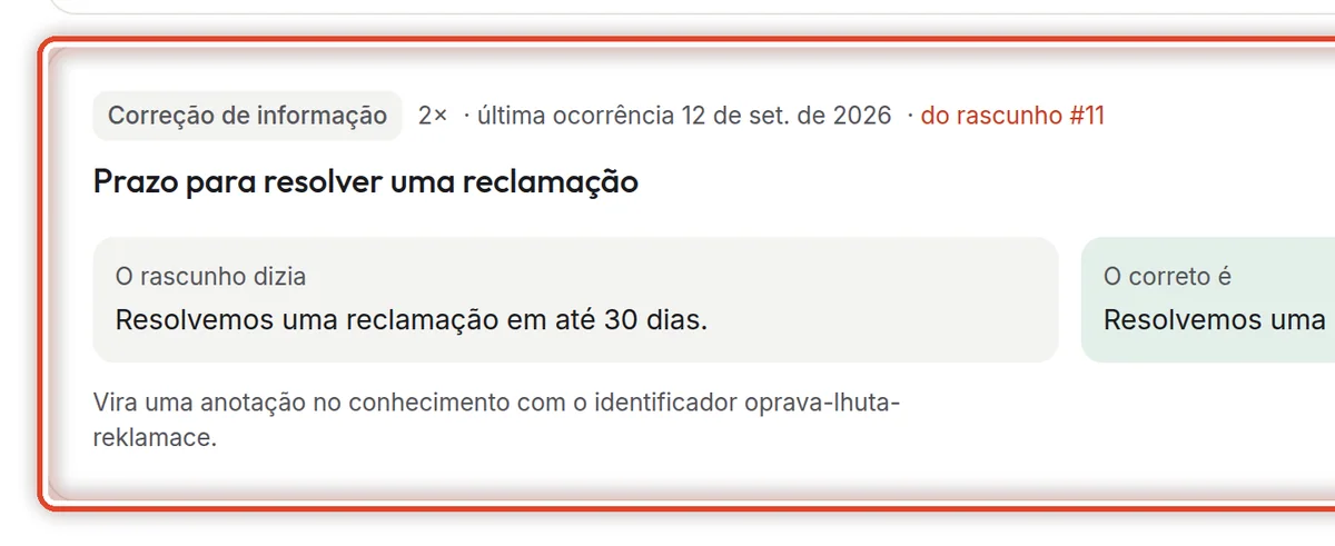 De perto – Uma correção de informação