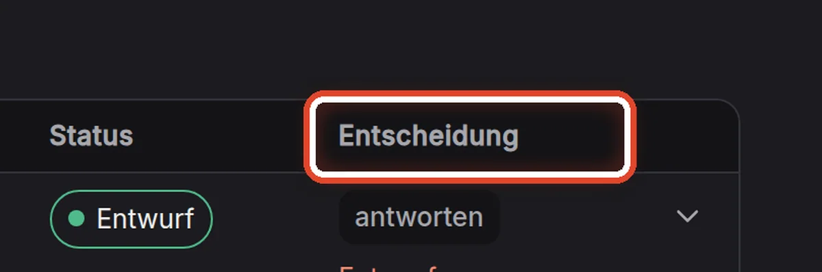 Nahaufnahme – Die Entscheidung des Assistenten