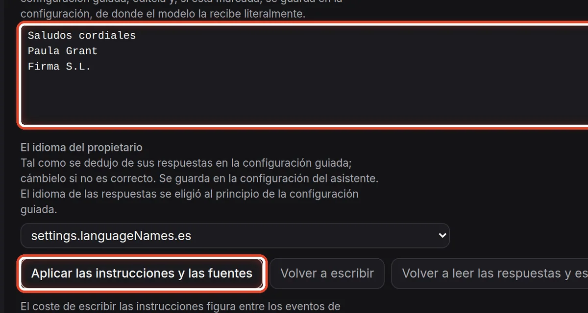 De cerca: Aplique las instrucciones y las fuentes