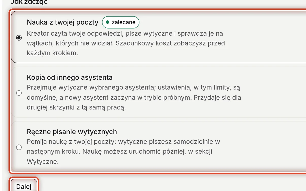 Zbliżenie – Wybierz, jak zacząć