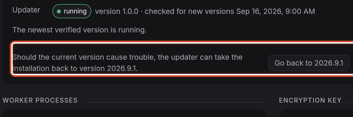 Close up — If the new version causes trouble
