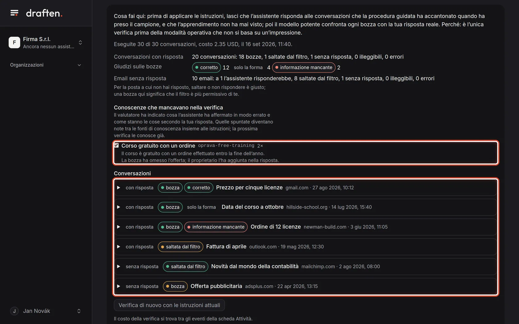 Screenshot del passo 17