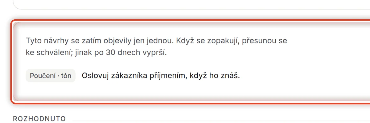 Detail — Zatím jednou