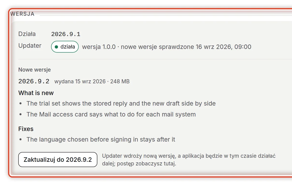 Zbliżenie – Otwórz stronę Instalacja