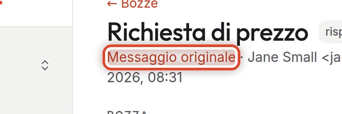 Da vicino – Guarda il messaggio originale