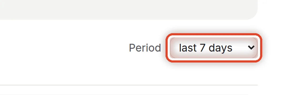 Close up — Choose the period