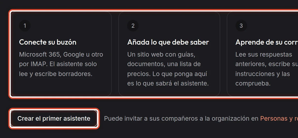 De cerca: El primer inicio de sesión
