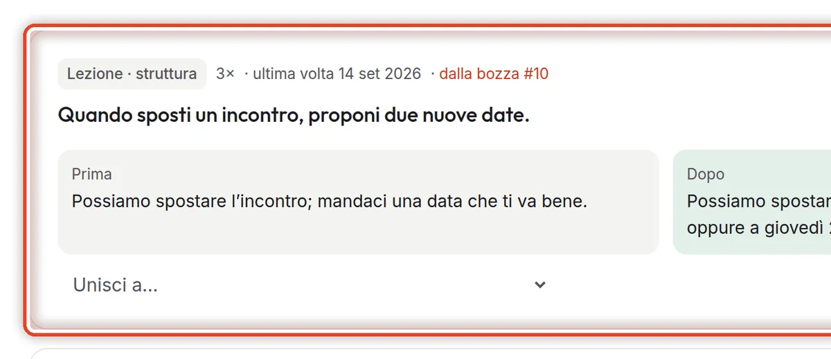 Da vicino – Una lezione proposta