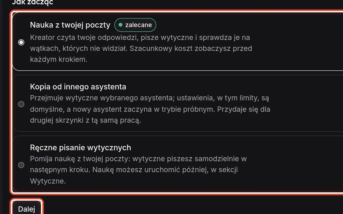 Zbliżenie – Wybierz, jak zacząć
