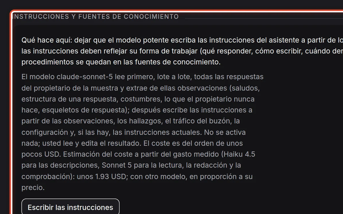 De cerca: Escribir las instrucciones